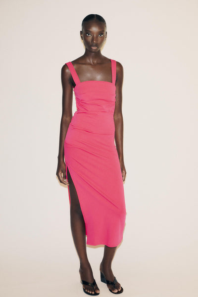 Lana™ | Ruched Midi Dress