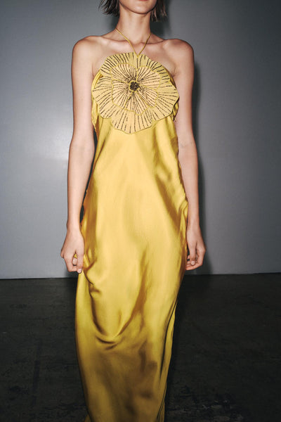 Nina™ | Golden Bloom Dress