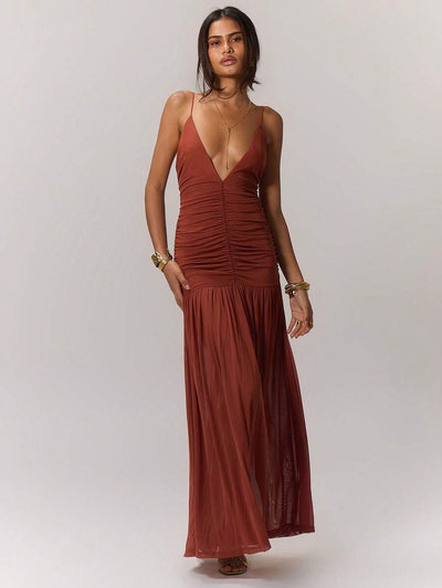 Leonie™ | Ruched Waist Holiday Dress