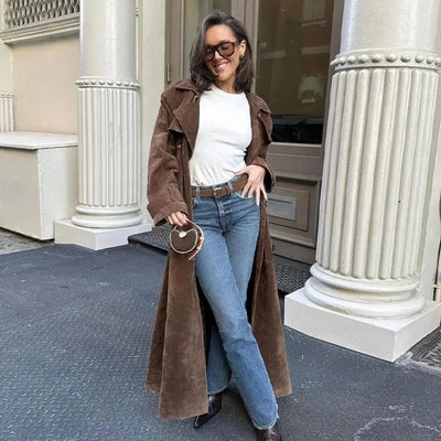 Suedeva™ | Suede Trench Coat