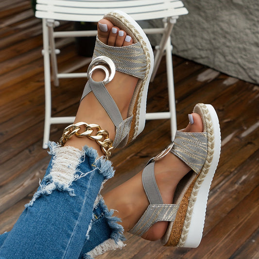 Arla™ - Chic Platform Wedge Sandals