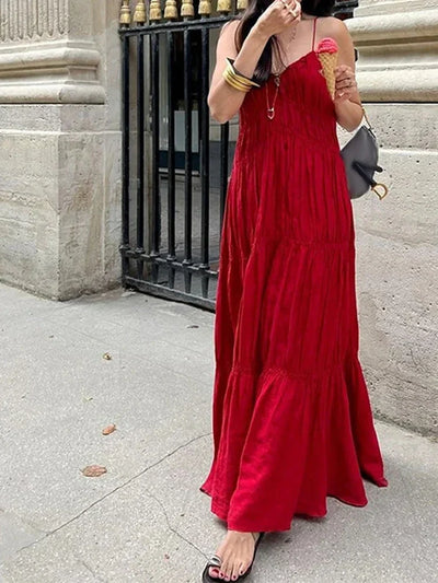 Serina™ | Effortless Pleated Maxi Dress