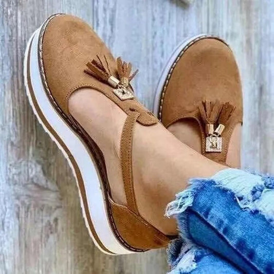 Vella™ - Tassel Platform Flats