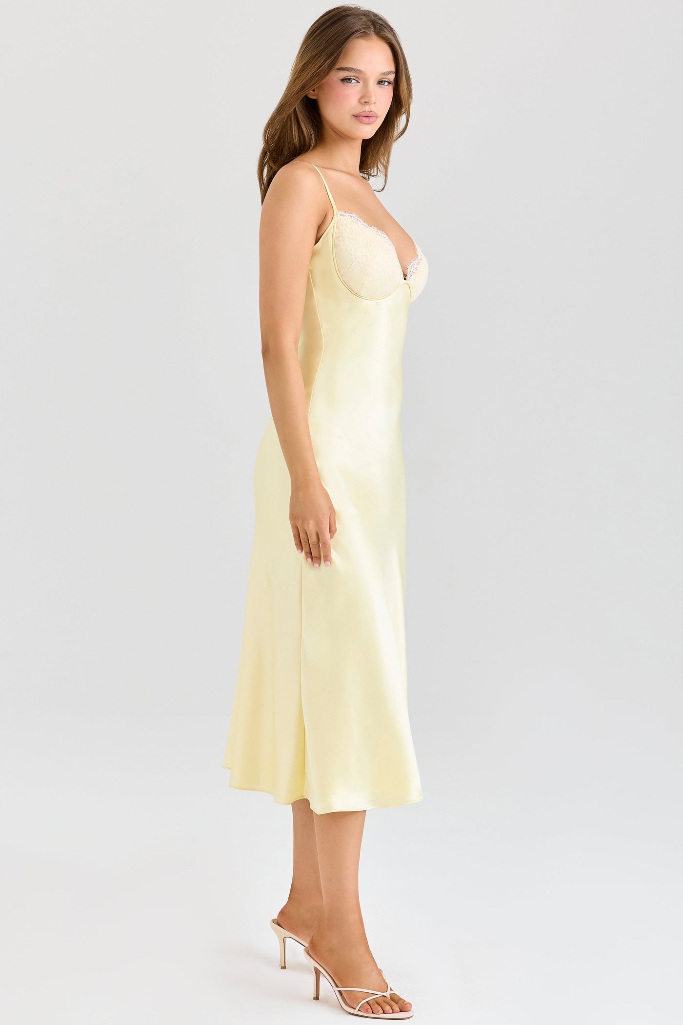 Felicity™ | Butter Satin Bias Midi Dress